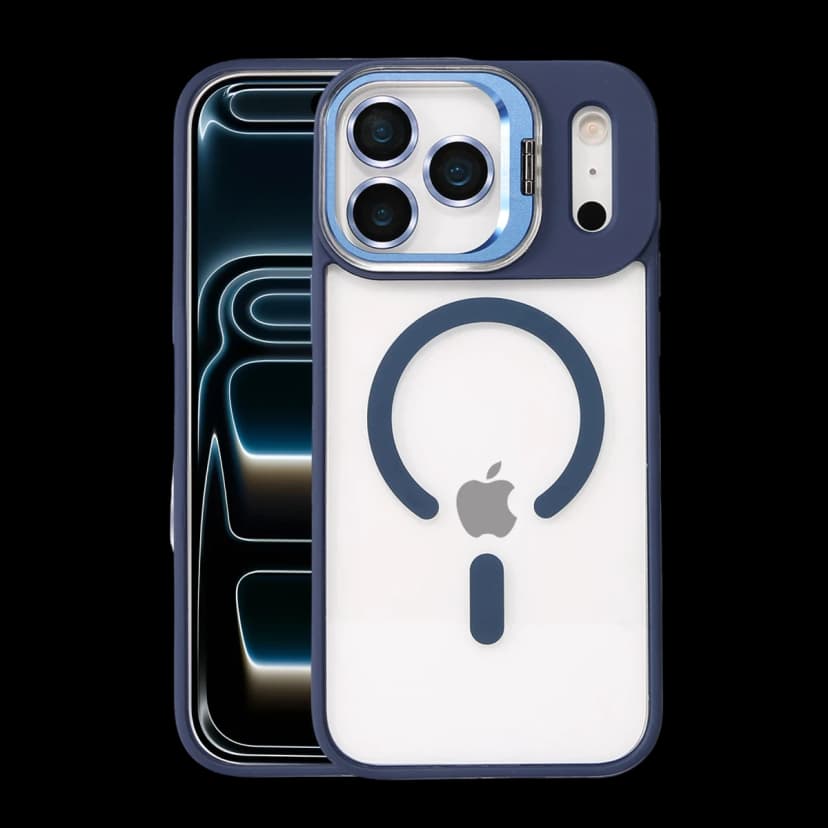 Joko Apple iPhone 17 Pro Max Remim Lensli Magsafe Standlı Kapak - Lacivert