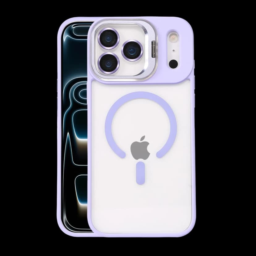 Joko Apple iPhone 17 Pro Remim Lensli Magsafe Standlı Kapak - Lila