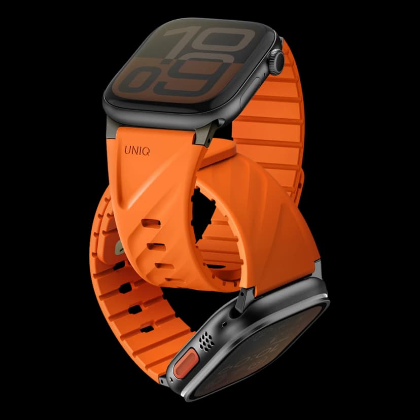 Uniq Apple Watch Ultra 49mm Fluo Manyetik Kordon - Turuncu