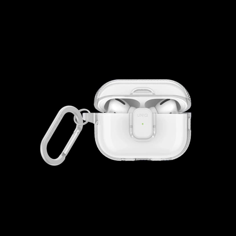 Uniq Apple Airpods Pro 2 (2.nesil) Glase Pro Kilitli Kılıf - Şeffaf