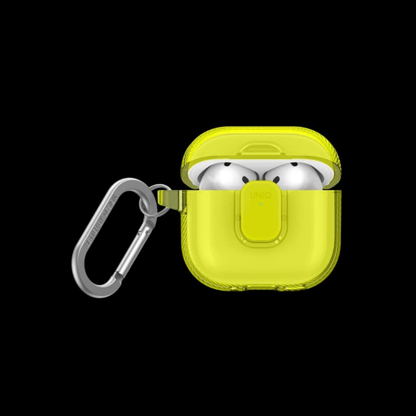 Uniq Apple Airpods 4 (4.nesil) Glase Pro Kilitli Kılıf - Yeşil