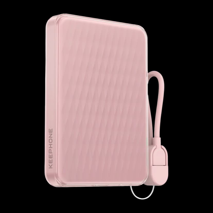 Keephone PB52 IceMag 5.000 mAh Type-C 20W PD Magsafe Destekli Powerbank - Pembe