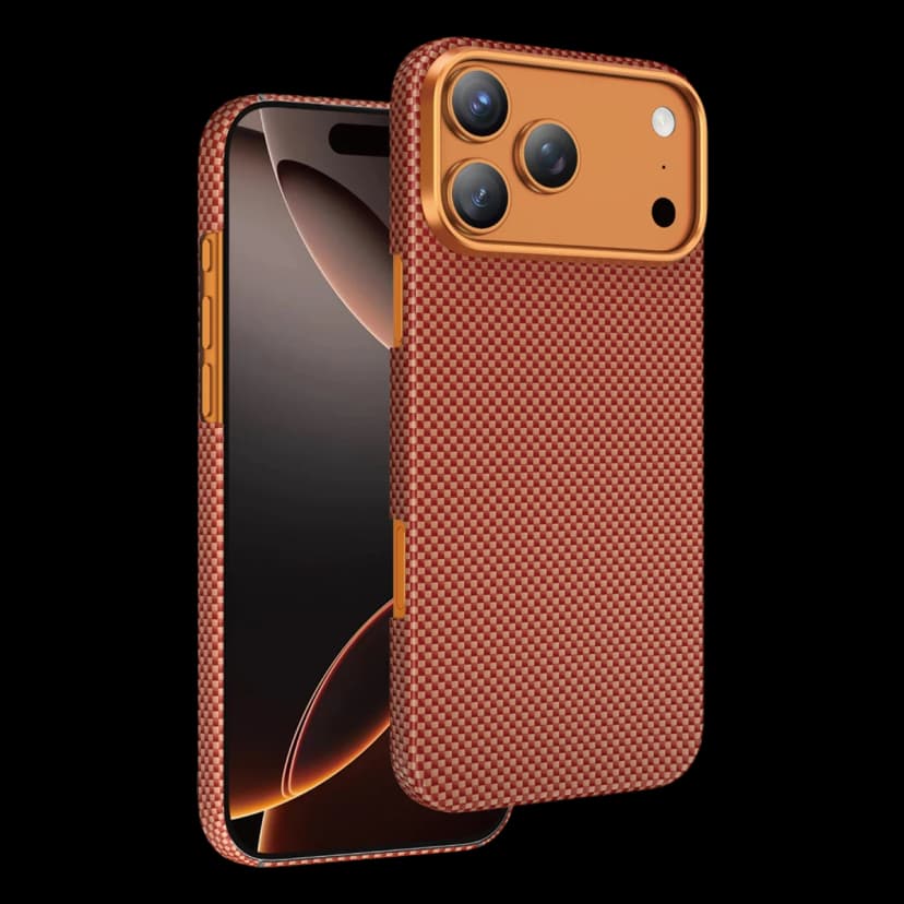 Keephone Apple iPhone 17 Pro Max Kevlar Norra Magsafe Kılıf - Turuncu