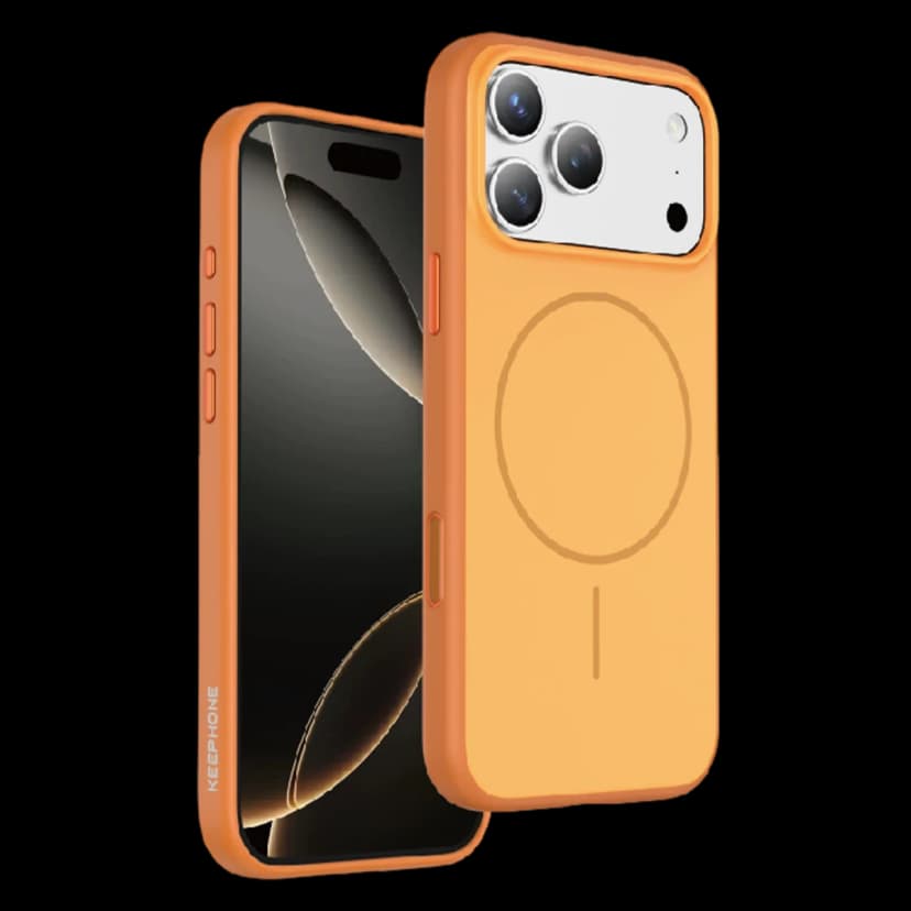 Keephone Apple iPhone 17 Pro Sumee Magsafe Kapak - Turuncu