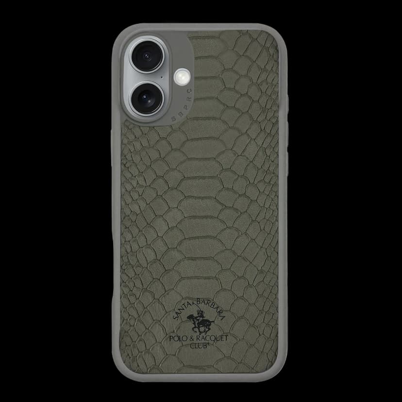 Santa Barbara Polo Racquet Club Apple iPhone 17 Knight Deri Kapak - Titan Gri