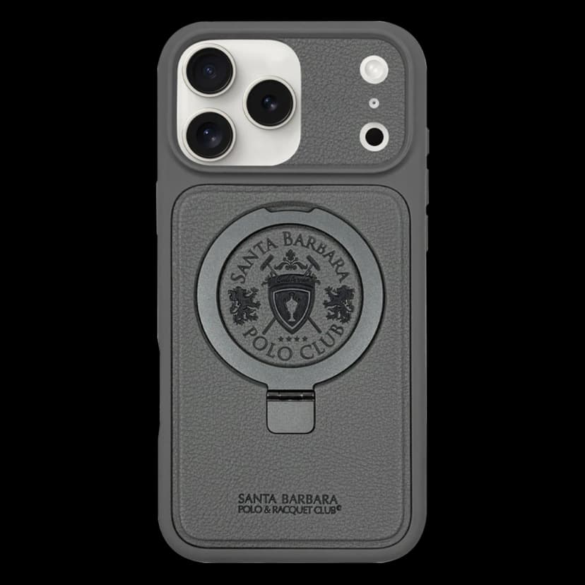 Santa Barbara Polo Racquet Club Apple iPhone 17 Pro Max Primo Magsafe Stand Kapak - Titan Gri