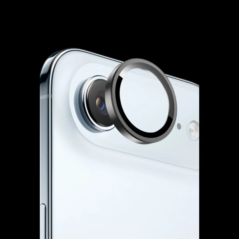 Keephone Apple iPhone 17 Air Bright PVD Metal Kamera Lens - Siyah