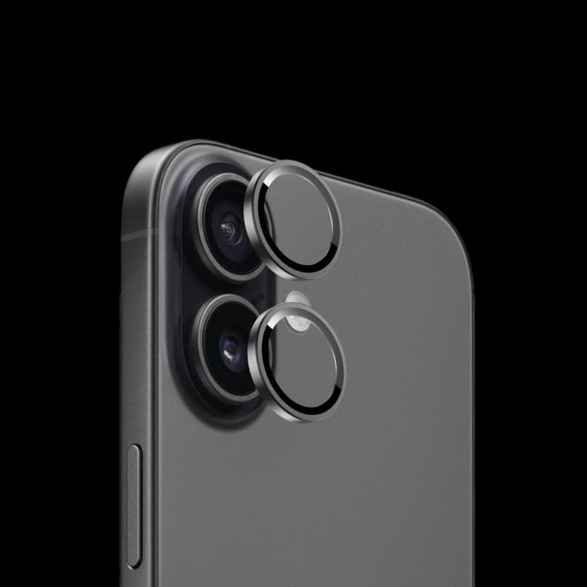 Keephone Apple iPhone 17 Bright PVD Metal Kamera Lens - Siyah