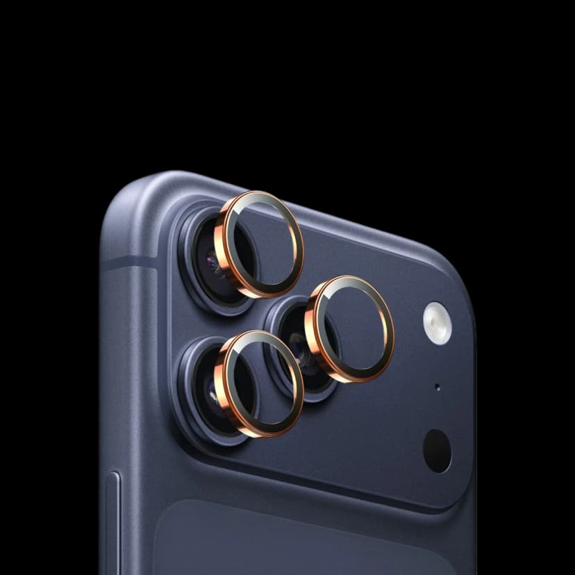 Keephone Apple iPhone 17 Pro Max Sapphire PVD Kamera Lens - Turuncu