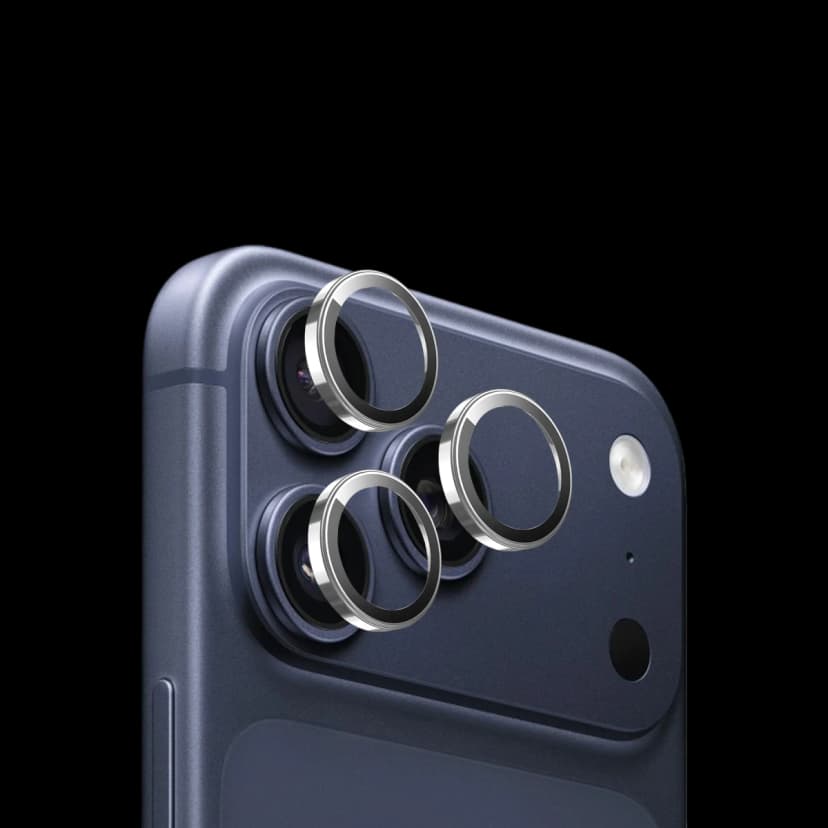 Keephone Apple iPhone 17 Pro Max Sapphire PVD Kamera Lens - Gümüş