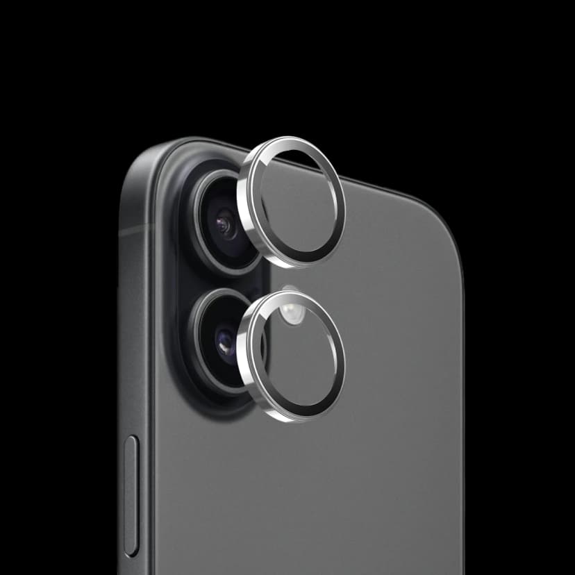Keephone Apple iPhone 17 Sapphire PVD Kamera Lens - Gümüş