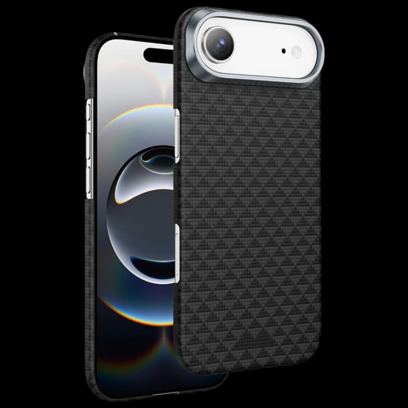 Keephone Apple iPhone 17 Air Kevlar Paris Magsafe Kapak - Siyah