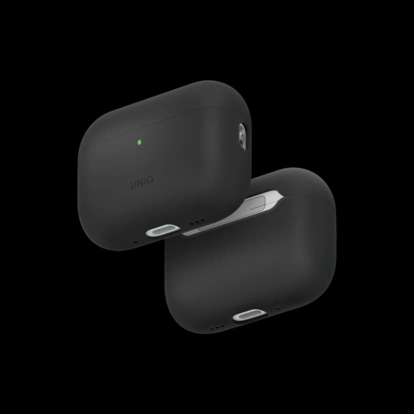 Uniq Apple Airpods Pro 3 (3.nesil) Lino Silikon Kılıf - Gri