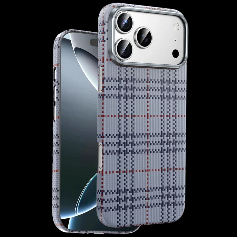 Keephone Apple iPhone 17 Pro Max Scots Kevlar Magsafe Kılıf - Natural Grey
