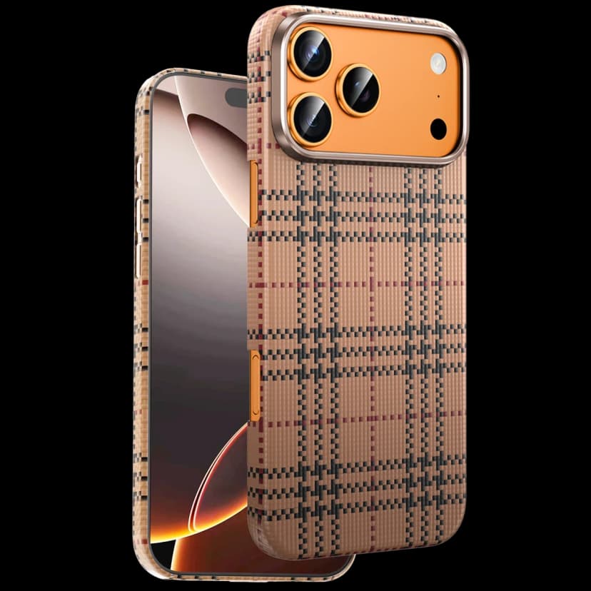 Keephone Apple iPhone 17 Pro Max Scots Kevlar Magsafe Kılıf - Çöl Titanyum