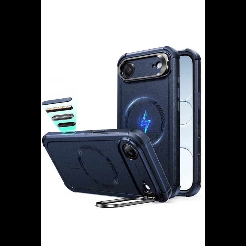 ESR Apple iPhone 17 Air Cyber Tough Magsafe Stantlı Kapak - Lacivert