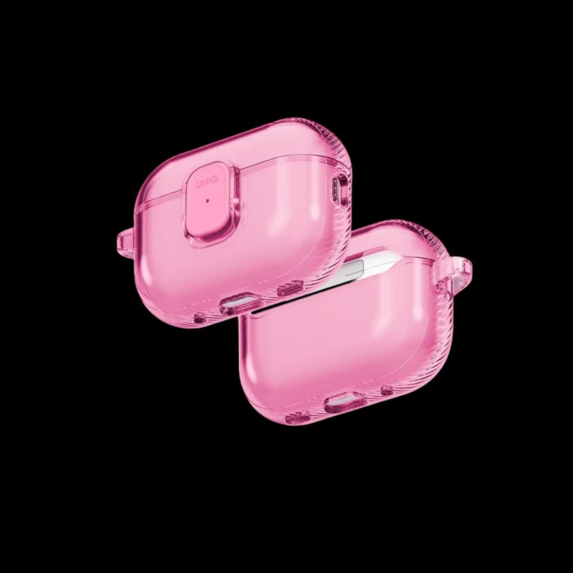 Uniq Apple Airpods Pro 3 (3.nesil) Glase Pro Kilitli Kılıf - Pembe