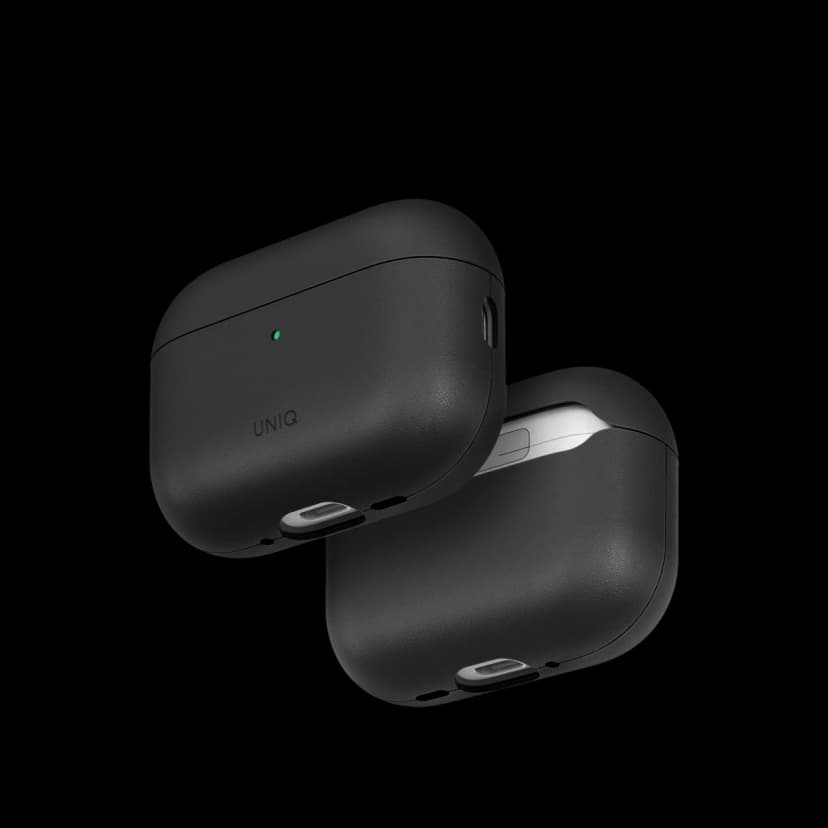 Uniq Apple Airpods Pro 3 (3.nesil) Lyden Vex Deri Kılıf - Siyah