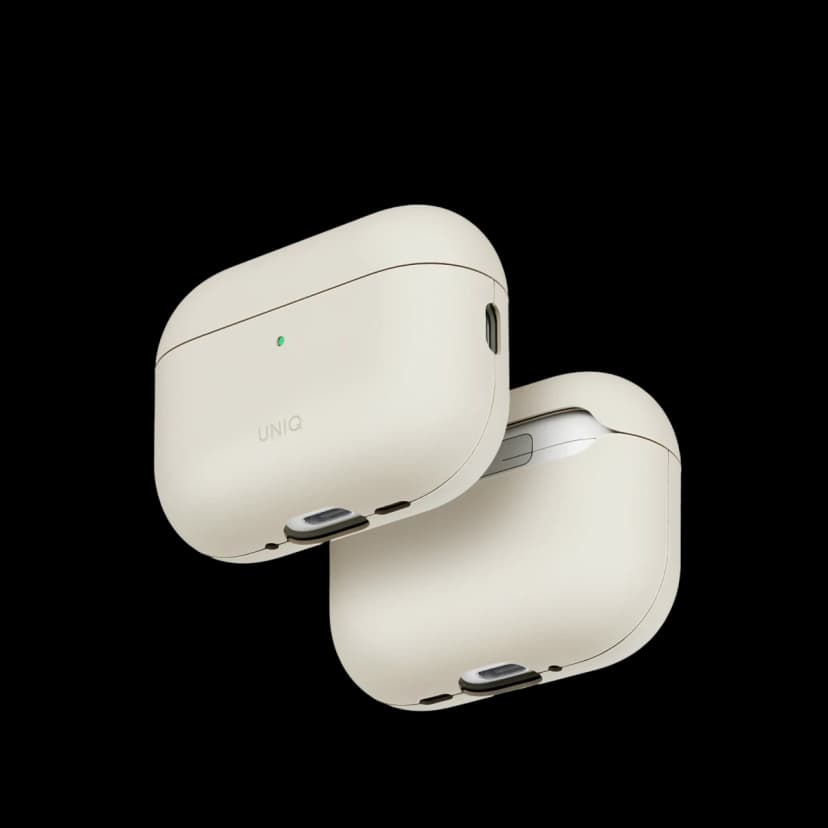 Uniq Apple Airpods Pro 3 (3.nesil) Lyden Vex Deri Kılıf - Gri