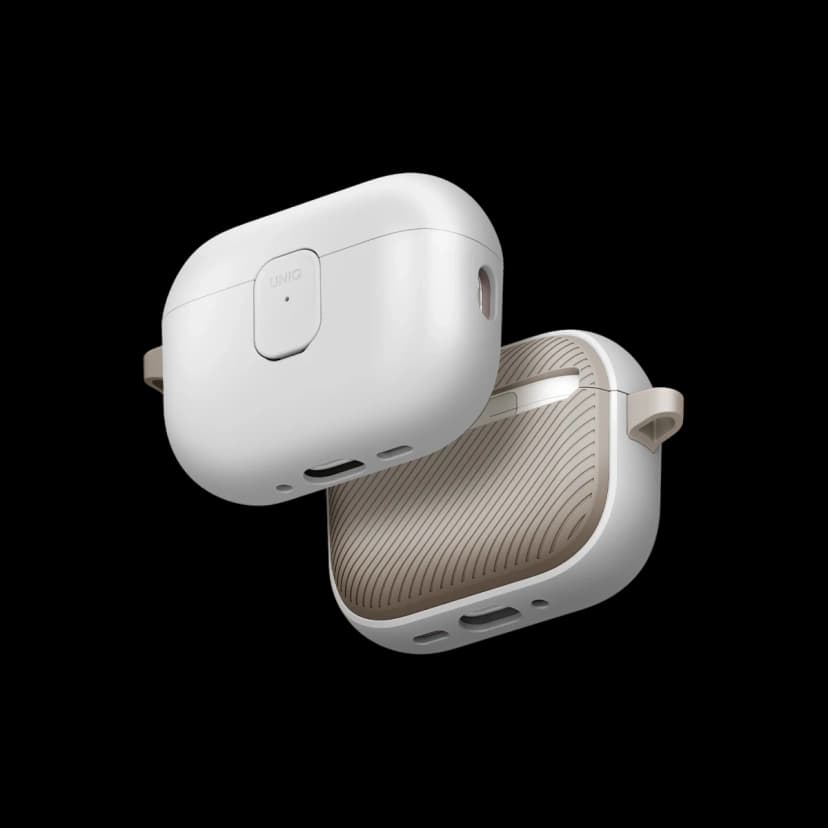 Uniq Apple Airpods Pro 3 (3.nesil) Clyde Kilitli Kılıf - Krem