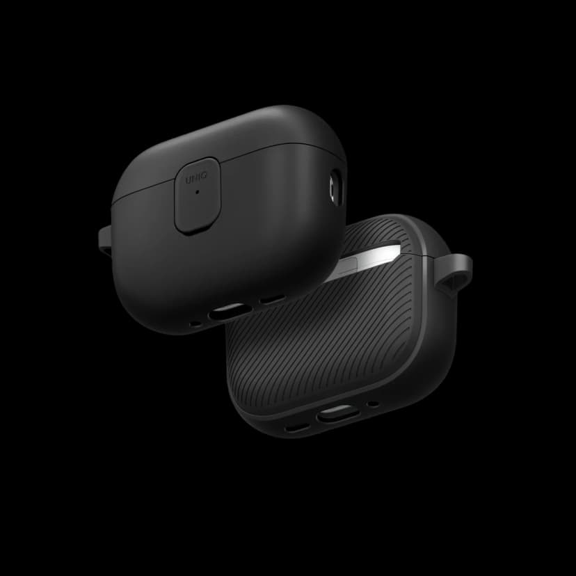 Uniq Apple Airpods Pro 3 (3.nesil) Clyde Kilitli Kılıf - Siyah