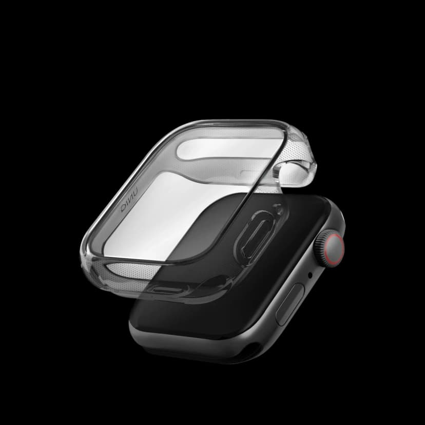 Uniq Apple Watch SE (3.Nesil) 44mm Garde Kasa Cam Ekran Koruyucu - Füme