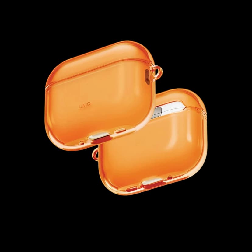 Uniq Apple Airpods Pro 3 (3.nesil) Glase Silikon Kılıf - Turuncu