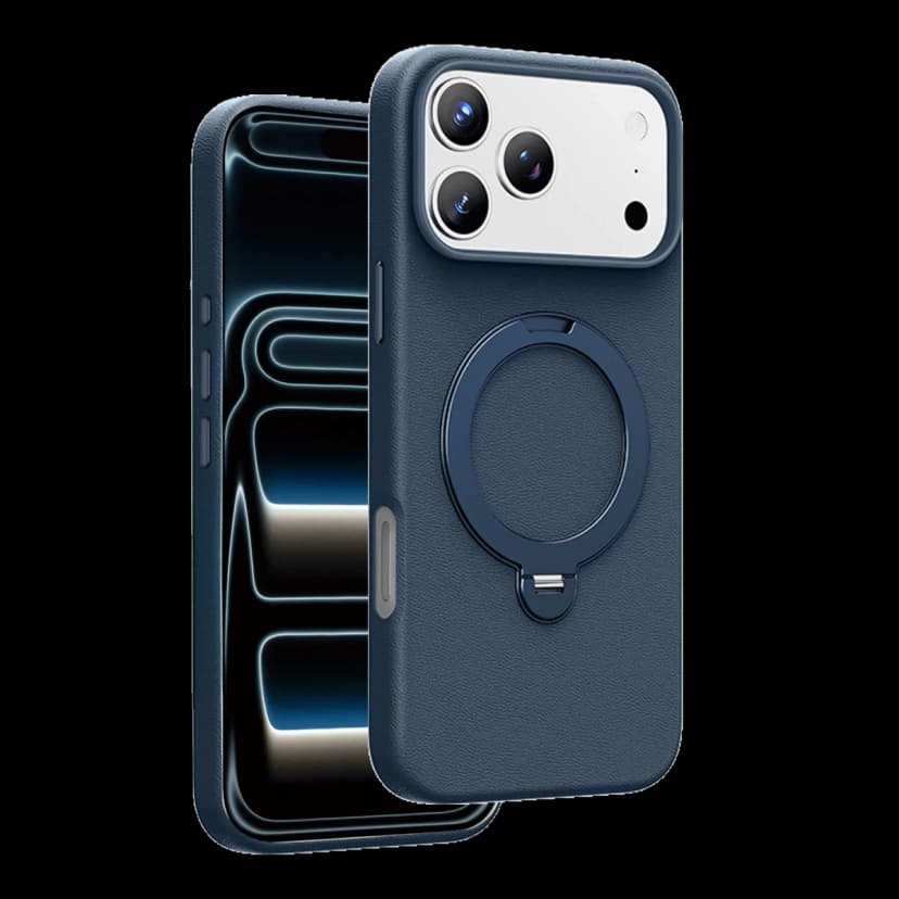 Keephone Apple iPhone 17 Pro Mehold Standlı Magsafe Kapak - Mavi
