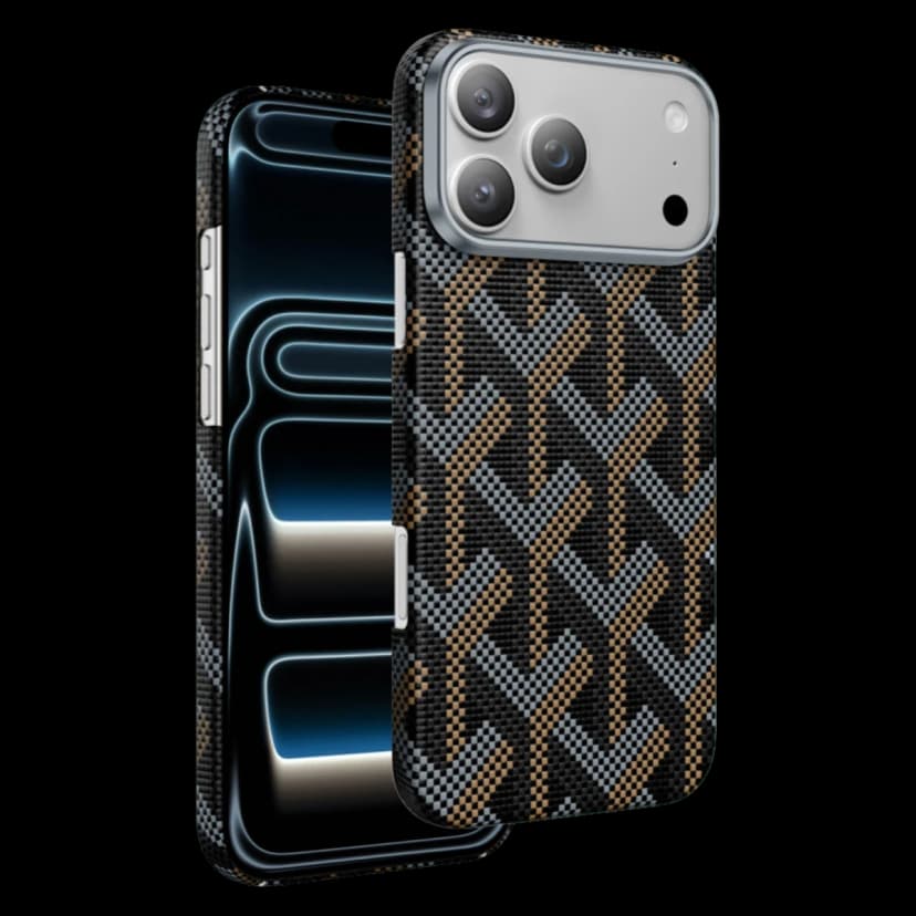 Keephone Apple iPhone 17 Pro Max Kevlar Prague Magsafe Kapak - Siyah