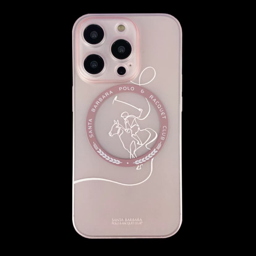 Santa Barbara Polo Racquet Club Apple iPhone 14 Pro Albert Magsafe Kapak - Pembe