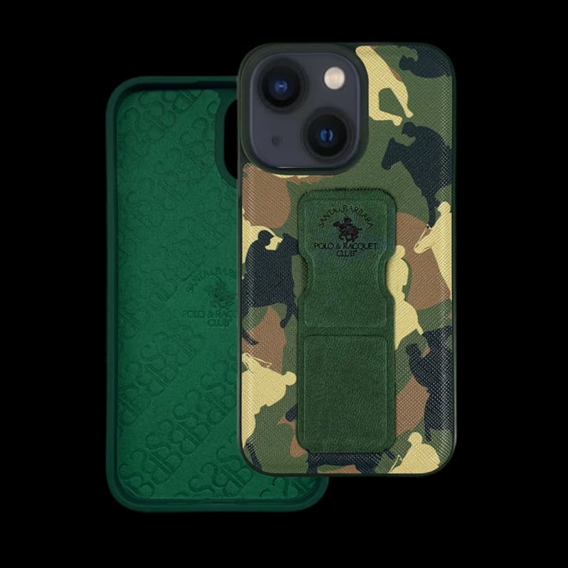 Santa Barbara Polo Racquet Club Apple iPhone 13 Enos Standlı Kapak - Yeşil