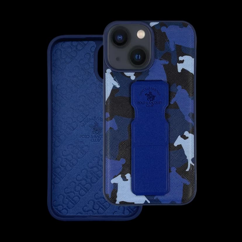 Santa Barbara Polo Racquet Club Apple iPhone 13 Enos Standlı Kapak - Lacivert