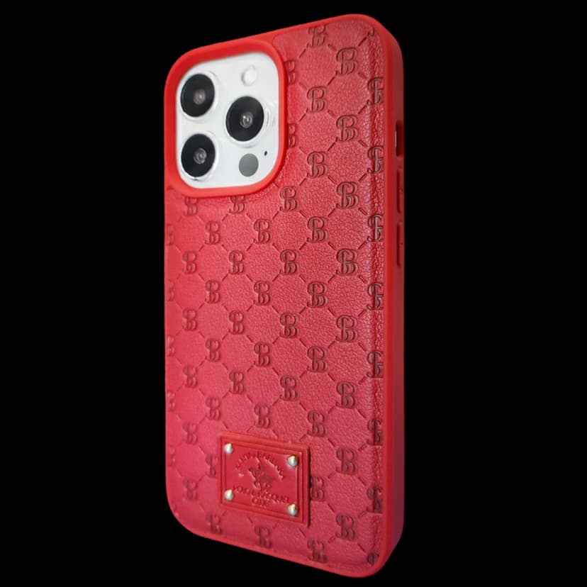 Santa Barbara Polo Racquet Club Apple iPhone 13 Pro Merte Kapak - Kırmızı