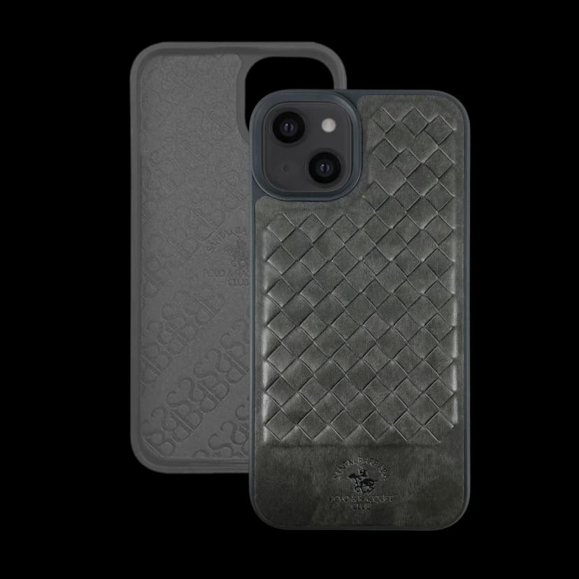 Santa Barbara Polo Racquet Club Apple iPhone 13 Ravel Deri Kapak - Yeşil