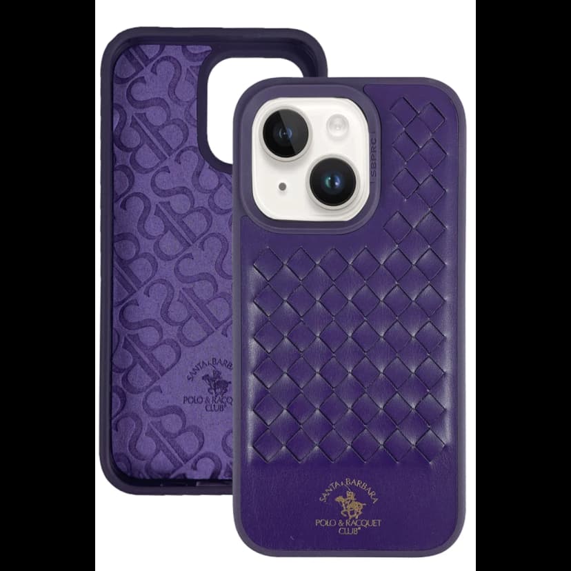 Santa Barbara Polo Racquet Club Apple iPhone 13 Ravel Deri Kapak - Lacivert