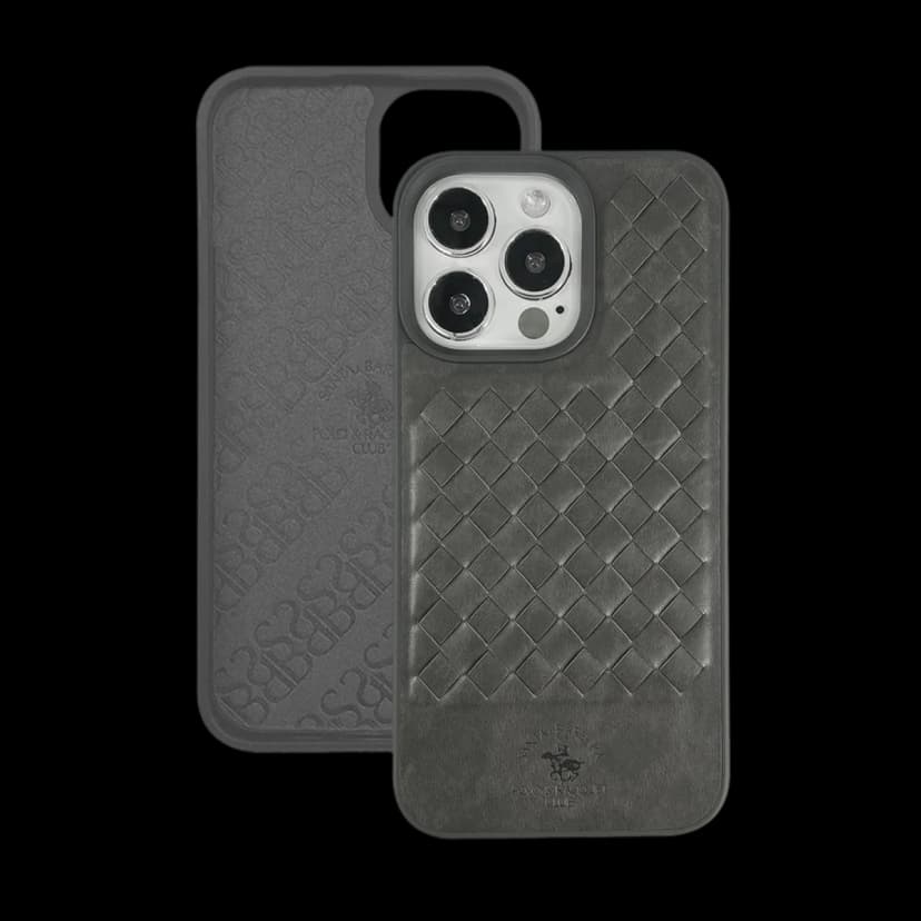 Santa Barbara Polo Racquet Club Apple iPhone 13 Pro Max Ravel Deri Kapak - Yeşil