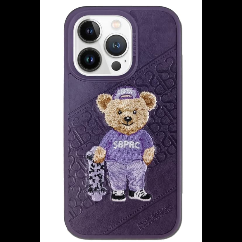 Santa Barbara Polo Racquet Club Apple iPhone 13 Pro Max Crete Deri Kapak - Mor