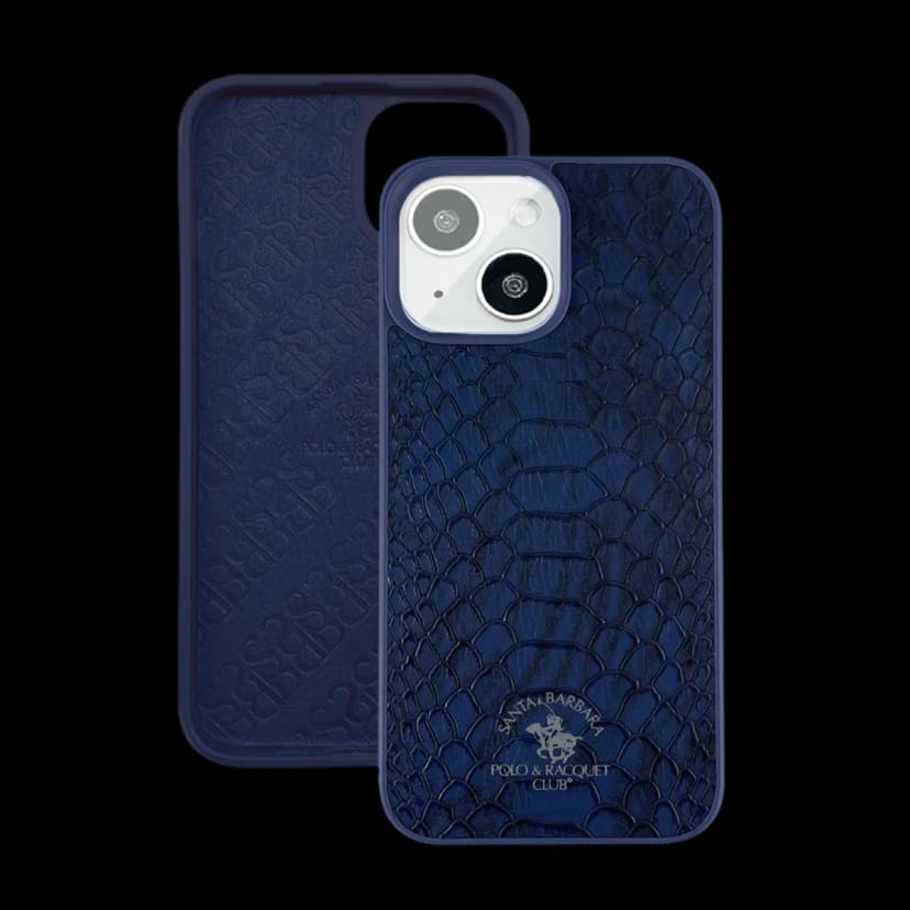 Santa Barbara Polo Racquet Club Apple iPhone 13 Knight Deri Kapak - Lacivert