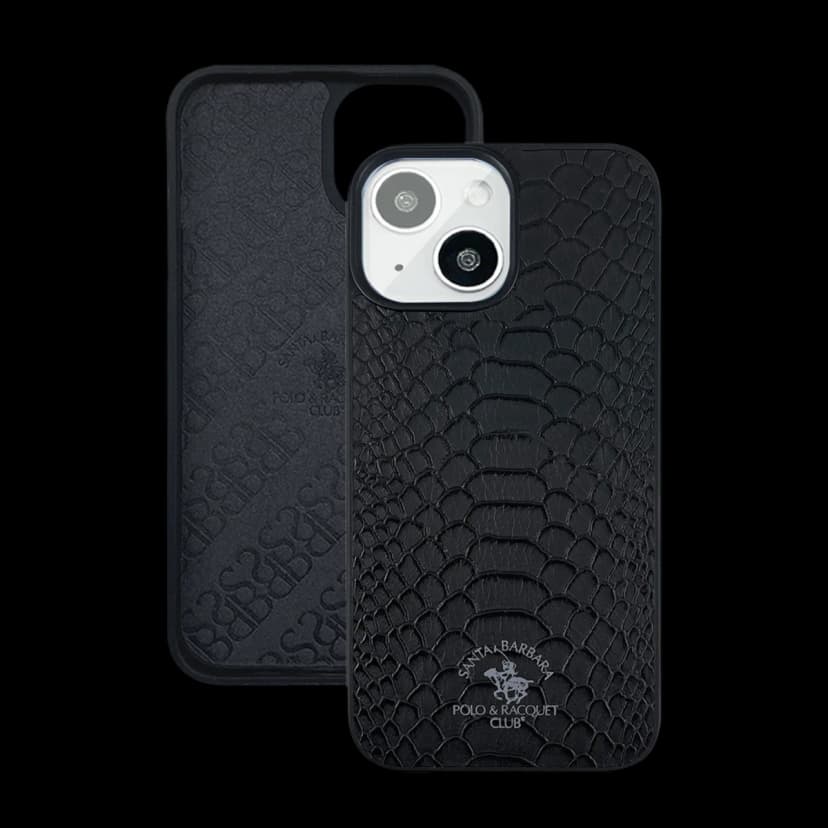 Santa Barbara Polo Racquet Club Apple iPhone 13 Knight Deri Kapak - Siyah