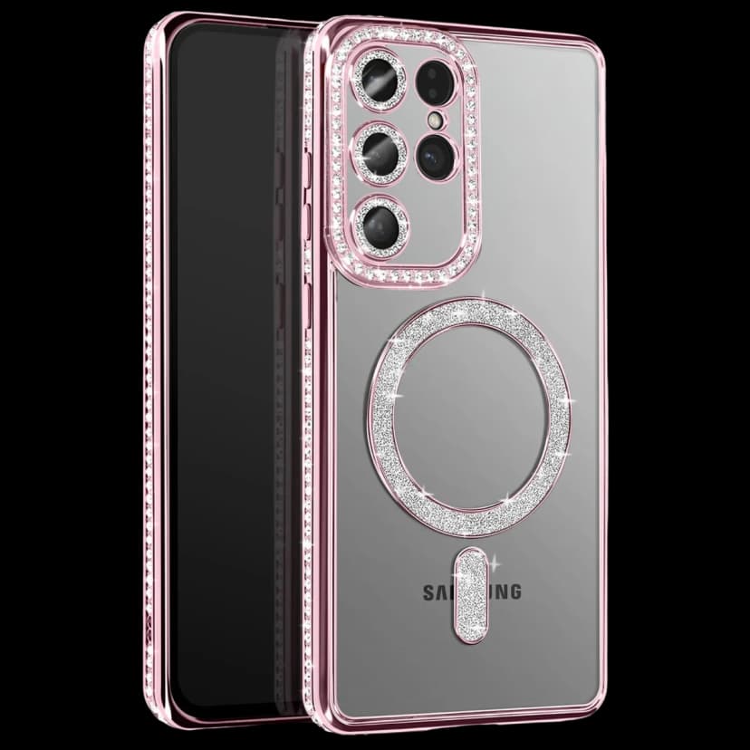 Newface Samsung Galaxy S26 Ultra Joke Simli Magneticsafe Kılıf - Pembe