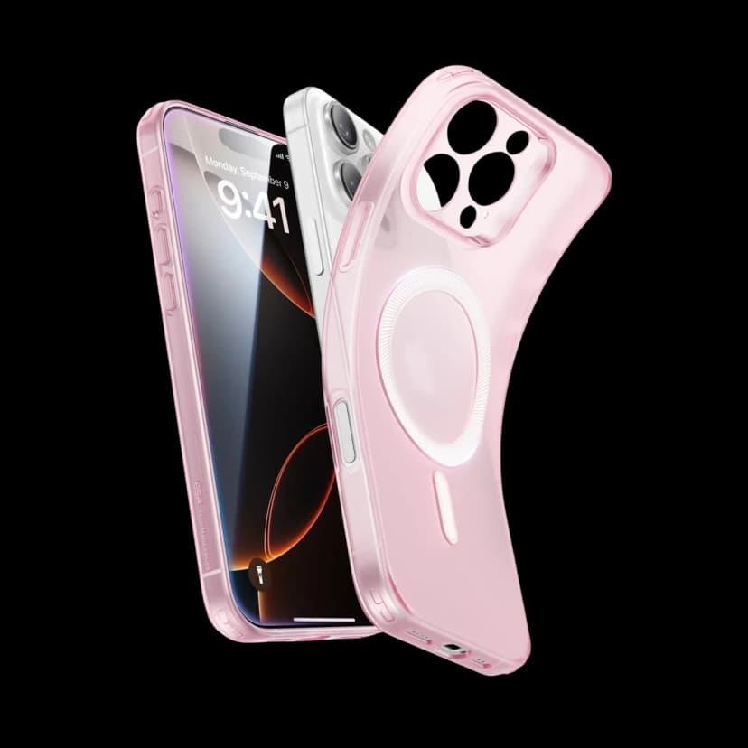 ESR Apple iPhone 16 Pro Max Zero Clear Magsafe Kapak - Pembe