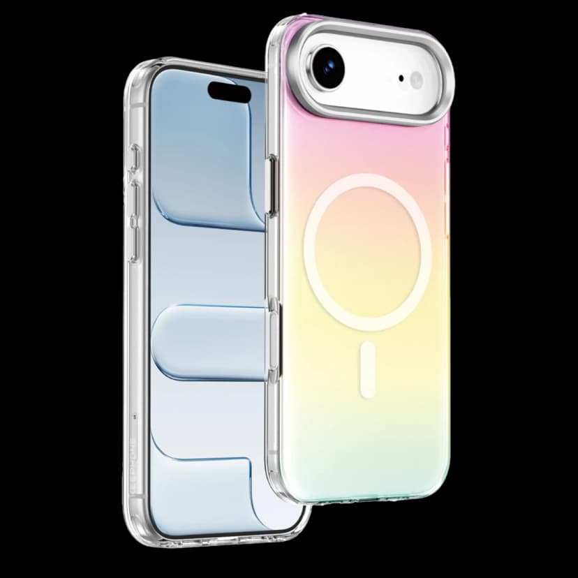 Keephone Apple iPhone 17 Air Rainbow Magsafe Kapak - Gümüş