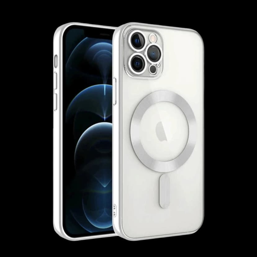 Newface Apple iPhone 13 Pro Kılıf Kross Magneticsafe Kapak - Gümüş