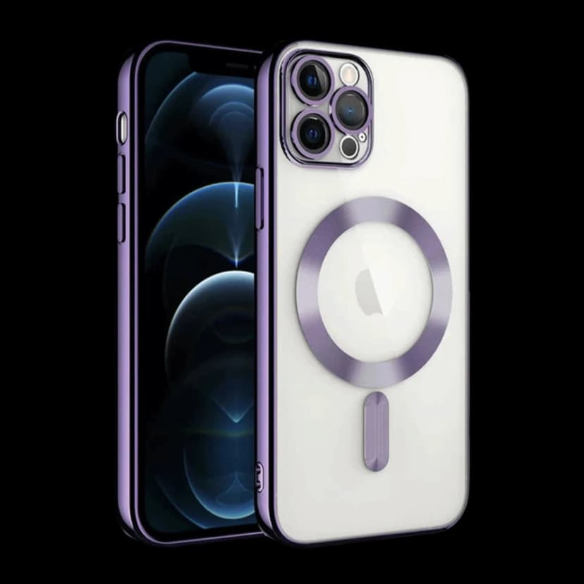 Newface Apple iPhone 13 Pro Kılıf Kross Magneticsafe Kapak - Mor
