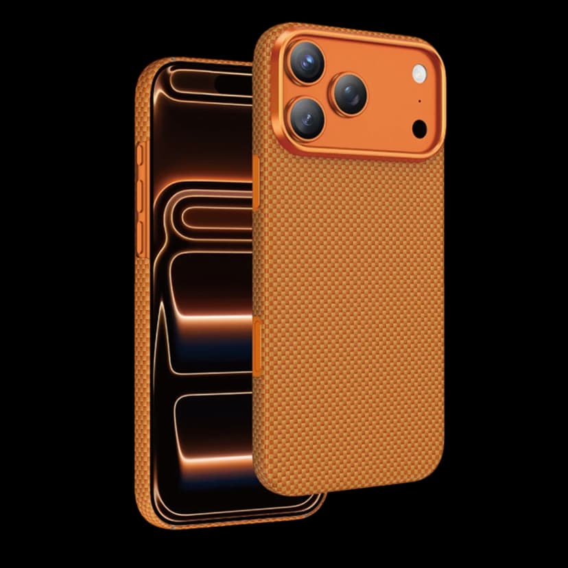 Keephone Apple iPhone 17 Pro Max Kevlar Norra Magsafe Kılıf - Açık Turuncu