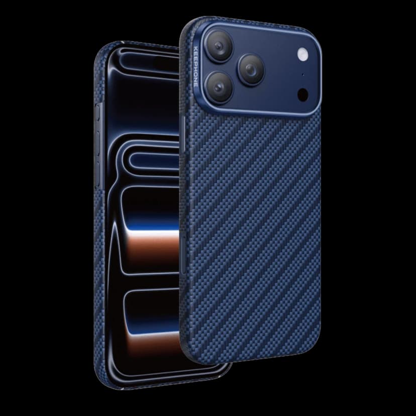 Keephone Apple iPhone 17 Pro Kevlar Robin Magsafe Kılıf - Lacivert