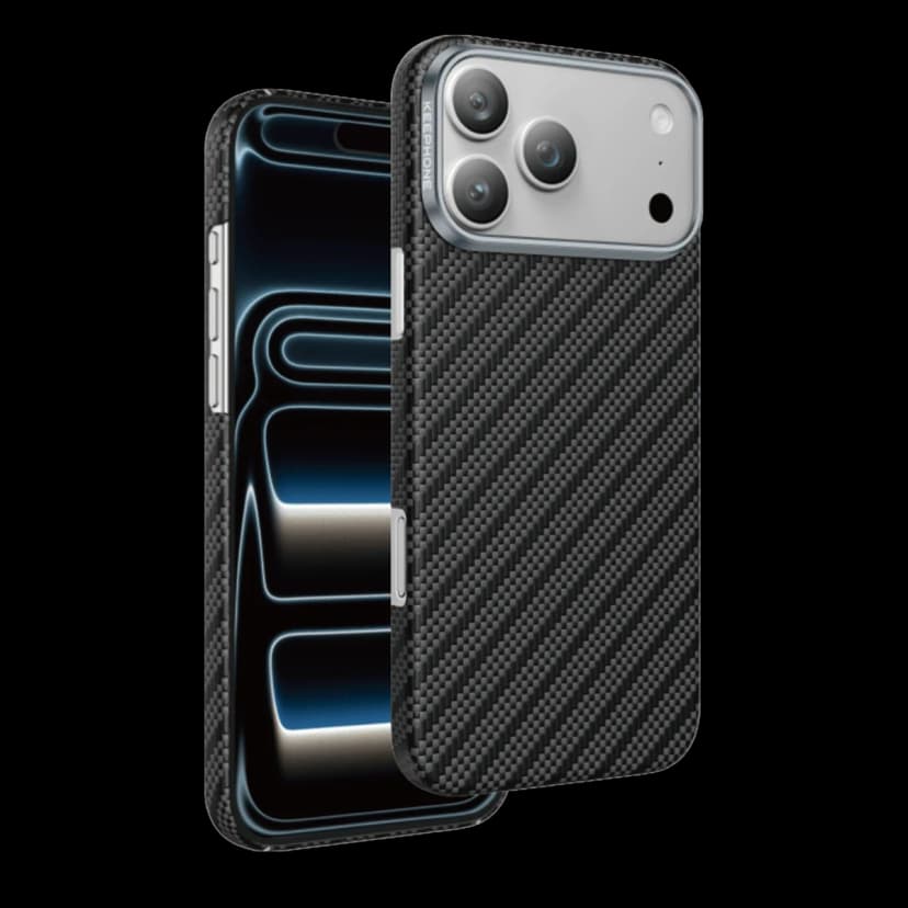 Keephone Apple iPhone 17 Pro Max Kevlar Robin Magsafe Kılıf - Siyah