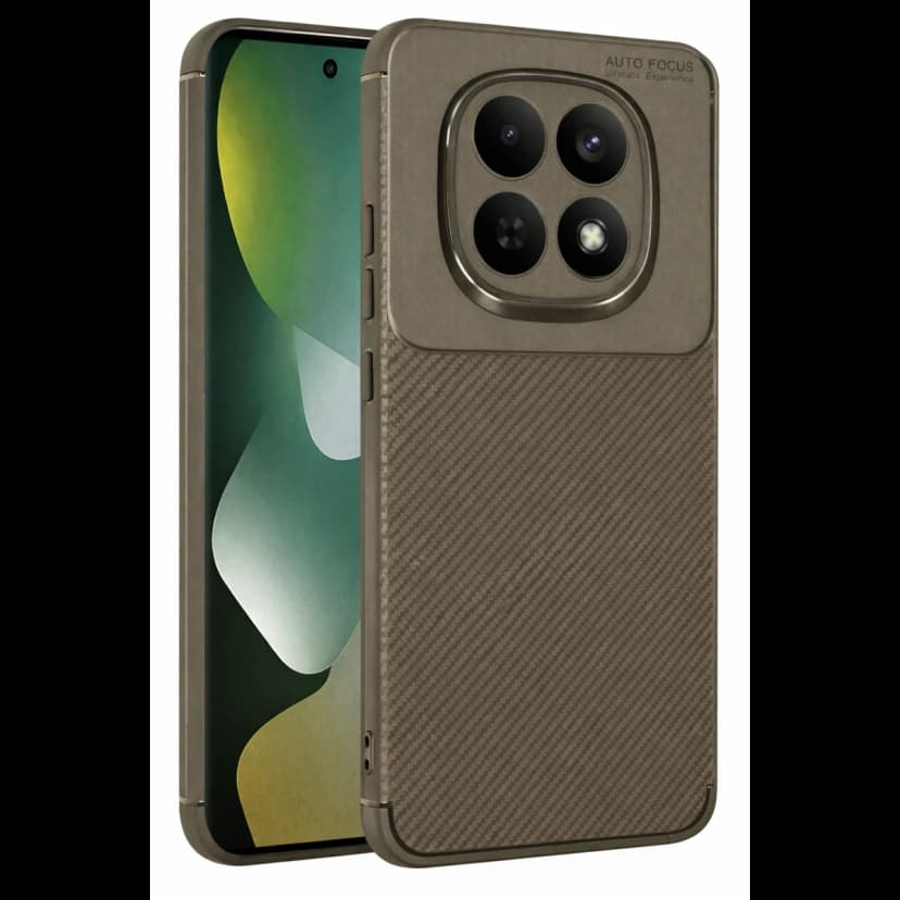 Newface Xiaomi Redmi Note 15 Pro 4G Auto Focus Karbon Kapak - Kahverengi