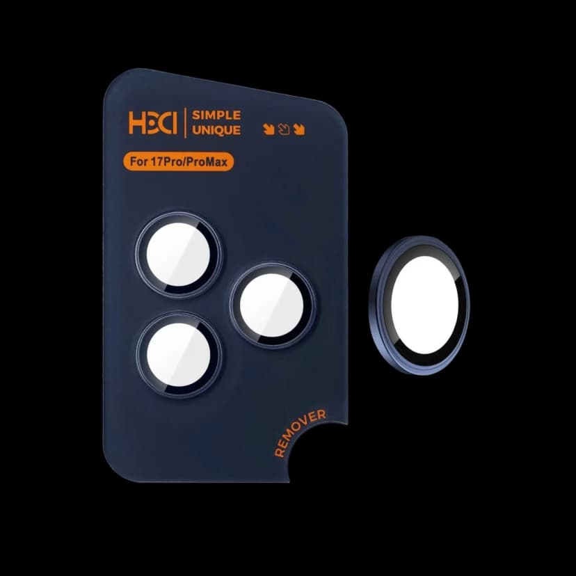 HDD Apple iPhone 17 Pro Max Torres Kamera Lens Koruyucu - Lacivert
