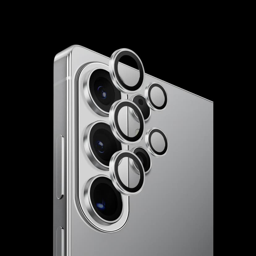 Uniq Samsung Galaxy S26 Ultra Optix Aluguard Kamera Lens Koruyucu - Gümüş